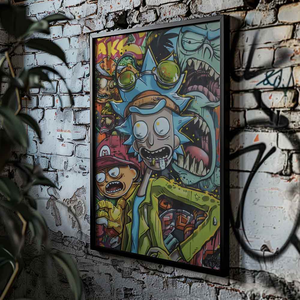 Street Art Characters Graffiti Poster