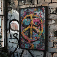 Peace Symbol Graffiti Poster