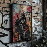 Gas Mask Graffiti Poster