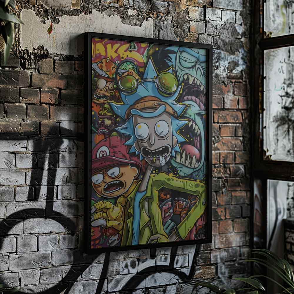 Street Art Characters Graffiti Poster