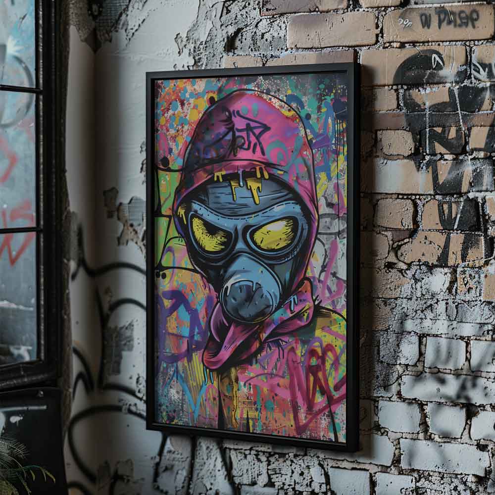 Spray-Painted Graffiti Poster