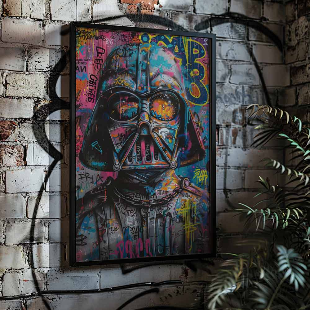 Darth Vader Graffiti Poster