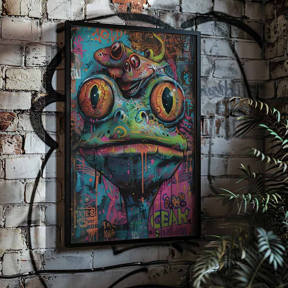 Crazy Frog Graffiti Poster