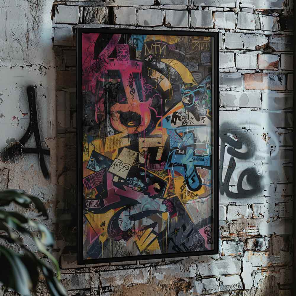 Vibrant Abstract Graffiti Poster