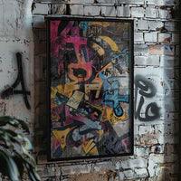 Vibrant Abstract Graffiti Poster