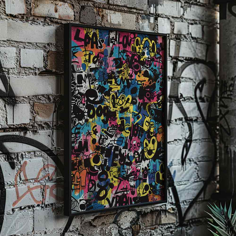 Street-Style Wall Art Graffiti Poster