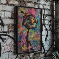 Urban Alien Graffiti Poster