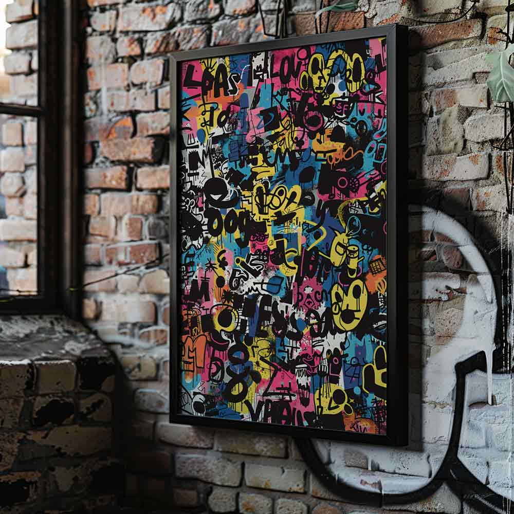 Street-Style Wall Art Graffiti Poster