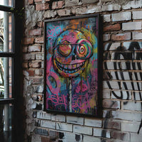 Smiley Lollipop Graffiti Poster