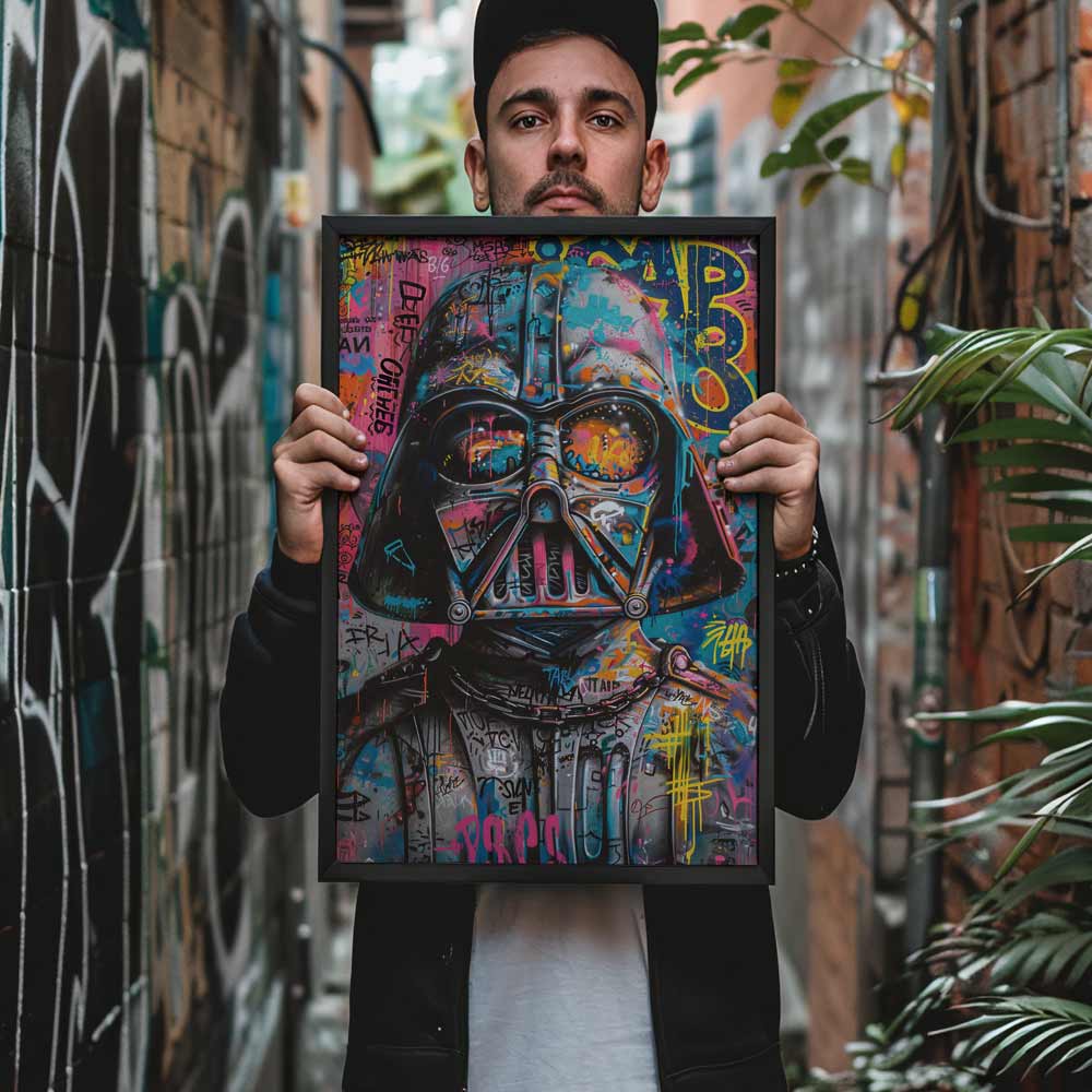 Darth Vader Graffiti Poster