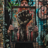 Fist Graffiti Poster